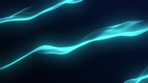 Blue Particular Waving Background