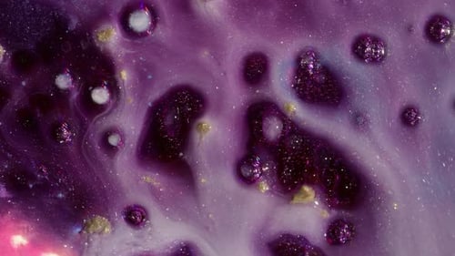 Swirling Glittery Purple Liquid Abstract Background