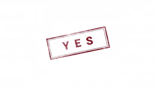 Yes Stamp With Transparent Background
