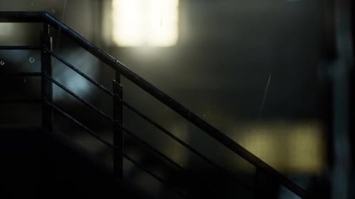 Realistic Night Rain Falling Effect with Bokeh Background