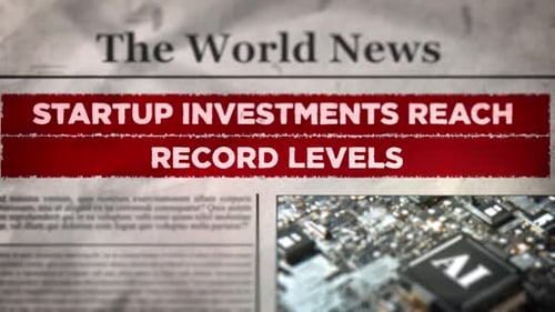 Grungy Newspaper Headline Reveal Animation