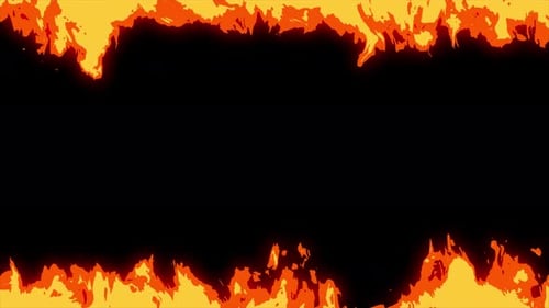 Fire Flames Rahmen-Overlay mit Alphakanal