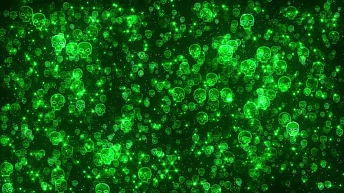Ghosts - Mystic Green Abstract Background
