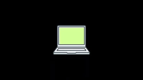 Animated Laptop Icon Reveal