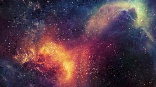 Vibrant Galaxy Nebula Stars Space Seamless Loop Background