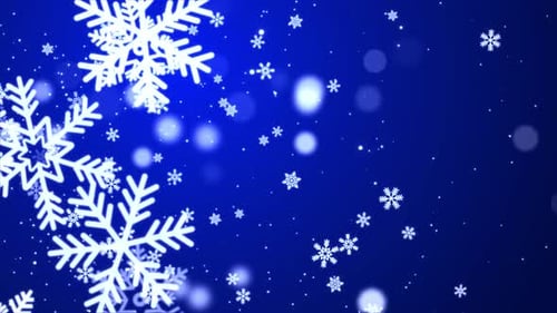 Particules abstraites : poussière, bleu, flocon de neige, lumière