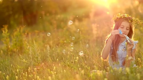 Girl on the Summer Meadow