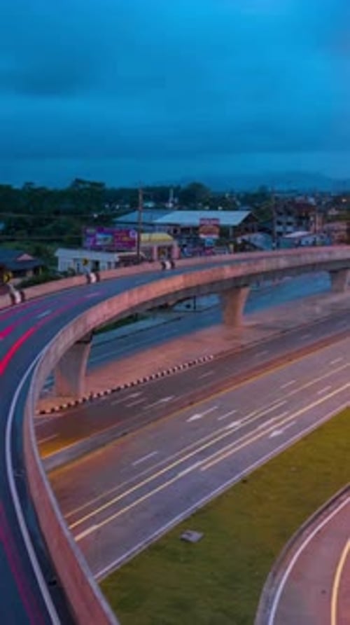 Vertical View Of Traffic on Highways