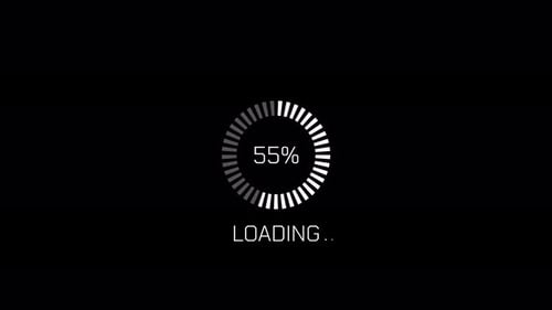 Loading Bar Progress Animation with Percentage Display