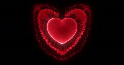 Glowing Heartbeat Loop.