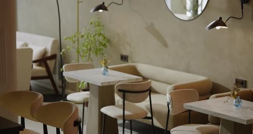 Inside Cozy Cafeteria In City In Weekend Interior And Design Contemporary Furniture