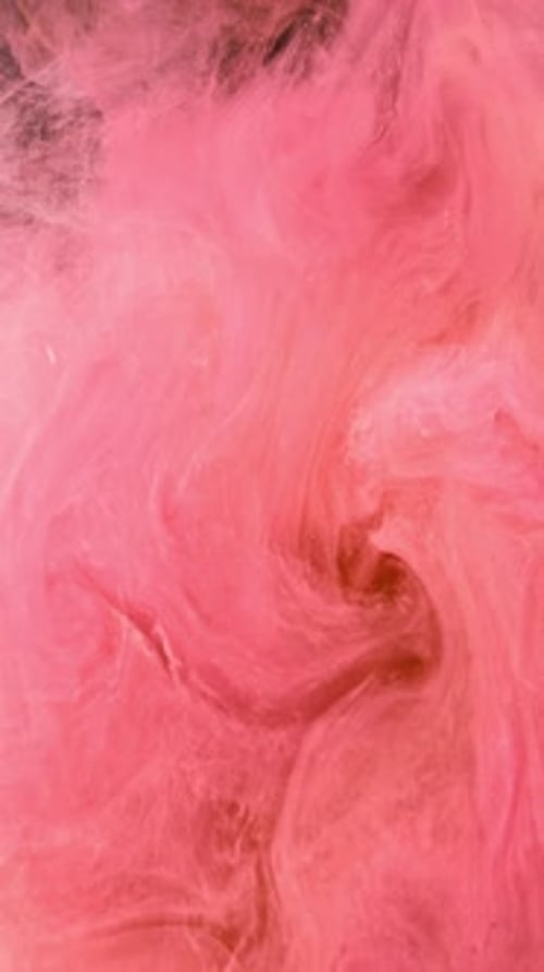 Swirling Pink and Tan Paint Abstract