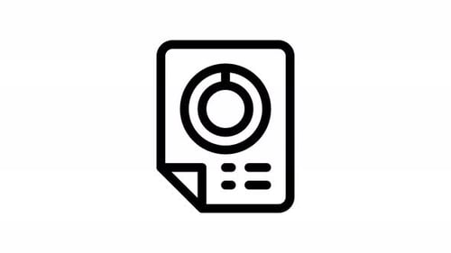 pie chart line icon animation
