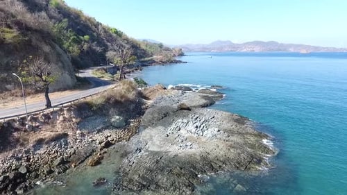 Aerial beautiful sea view