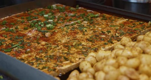 Fried Tofu With Green Onions