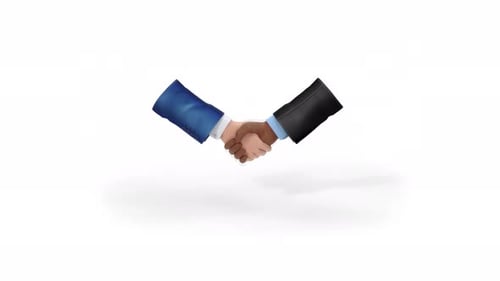 Diverse Business Professionals Seal Deal With Firm Handshake Symbolizing Unity And Partnership