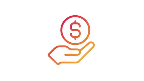 Animated Get Dollar Gradient Icon