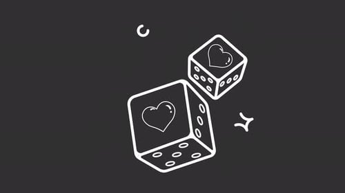 Juego de dados Love Heart Luck Drawing