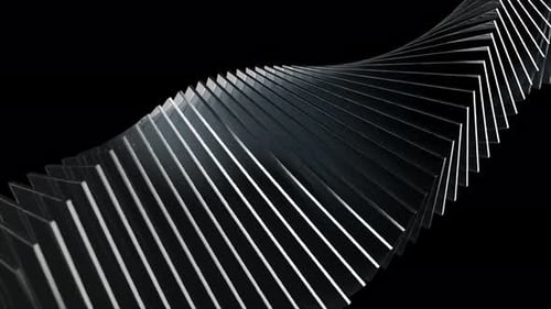 Abstract Waving Geometric Lines Loop Background