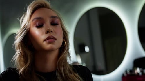 Beauty Model in Ambient Studio Light