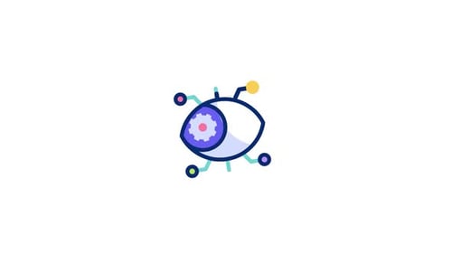 Modern Technology Eye Gear Icon Animation