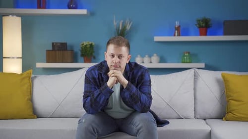 Man with family problems.