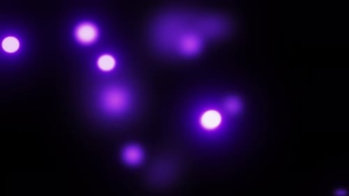 Floating Purple Abstract Bokeh Lights Background
