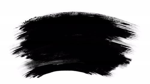 Artistic Black Paint Stroke Reveal Transition