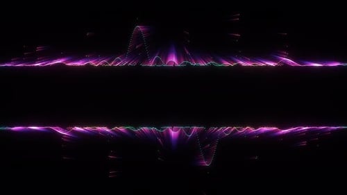 Digital Audio Waveform and Equalizer Display Background