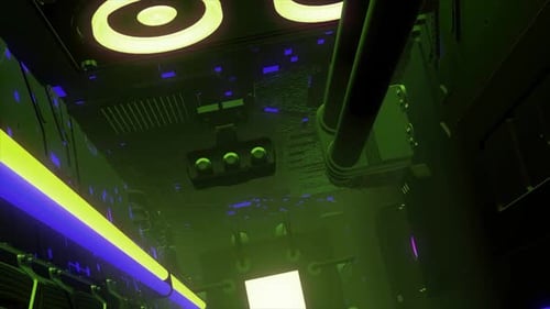 Futuristic Abstract High-Tech Environment