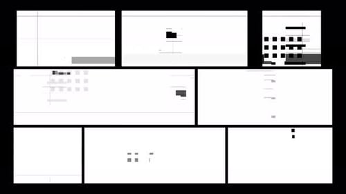 Glitch Text Reveal and Digital Distortion Effects