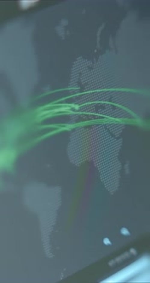 Internet of Things Sources on Digital World Map