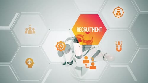 Recruitment touch screen animation