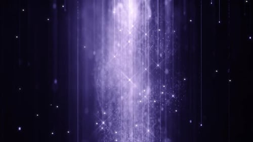 Ethereal Winter Purple Stars Loop