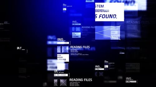 Technology Blue Background Loop