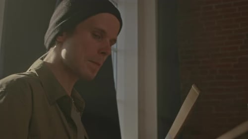 Drummer Playing Drums Indoors