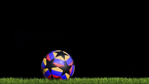 Armenia Soccer Ball On The Grass