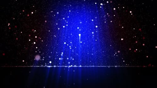 Blue Particle Falling