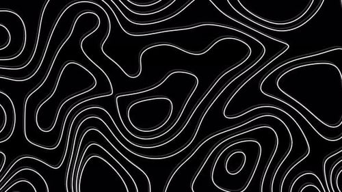 Abstract Wavy Contour Lines Motion Background Animation