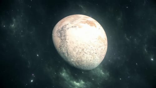 3D Animated Planet Rotating in Deep Space