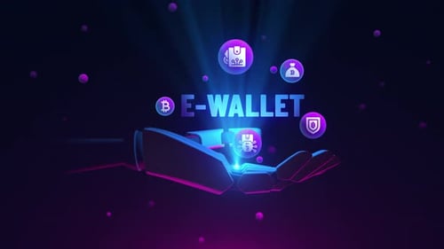 E Wallet touchscreen animation