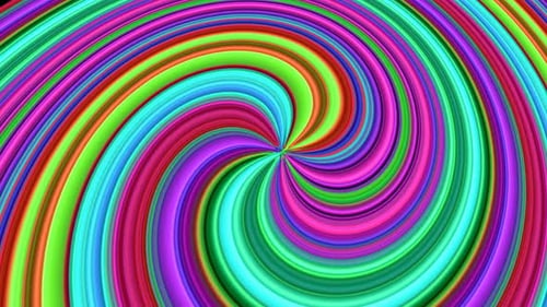 Abstrakter hypnotischer Spiralhintergrund mit geometrischer Bewegung