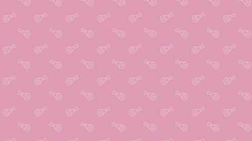 Seamless Looping Pattern of Animated Outline Food Icons