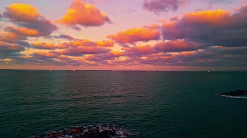 Sunset and Sea 4k