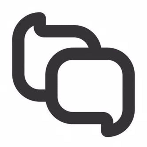 Animated Flat Design Chat Bubbles Icon Loop