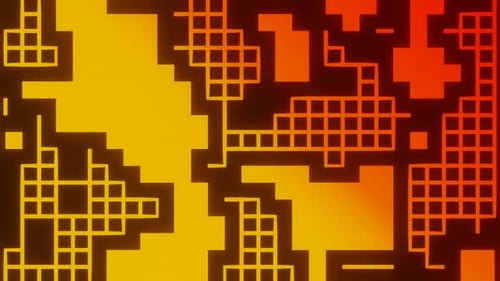 Orange To Red Closed Fun Motion Background Loop Animation In 1080Hd