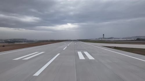 Airport Terminal and Landing Field Runway Under Construction Aerial View 19