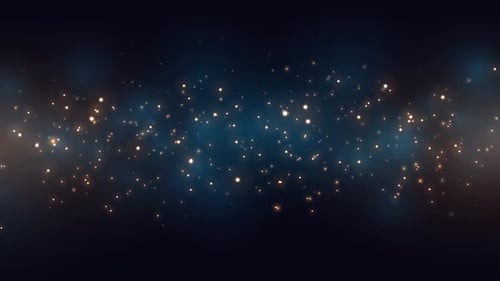 Royal Blue With Sparkles Light Effect Background 4k Loop