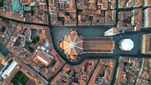 Florence Cathedral of Saint Mary of the Flower a Sunrise Tuscany Italy