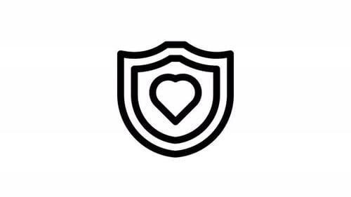 insurance line icon animation
